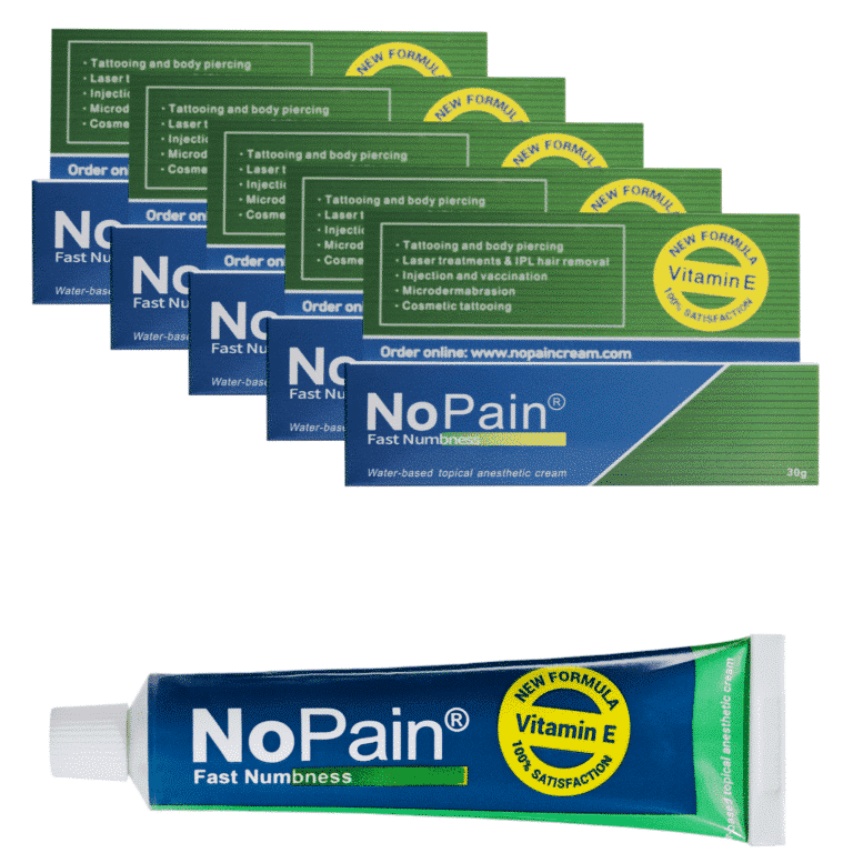 5 tubes 30g. cream