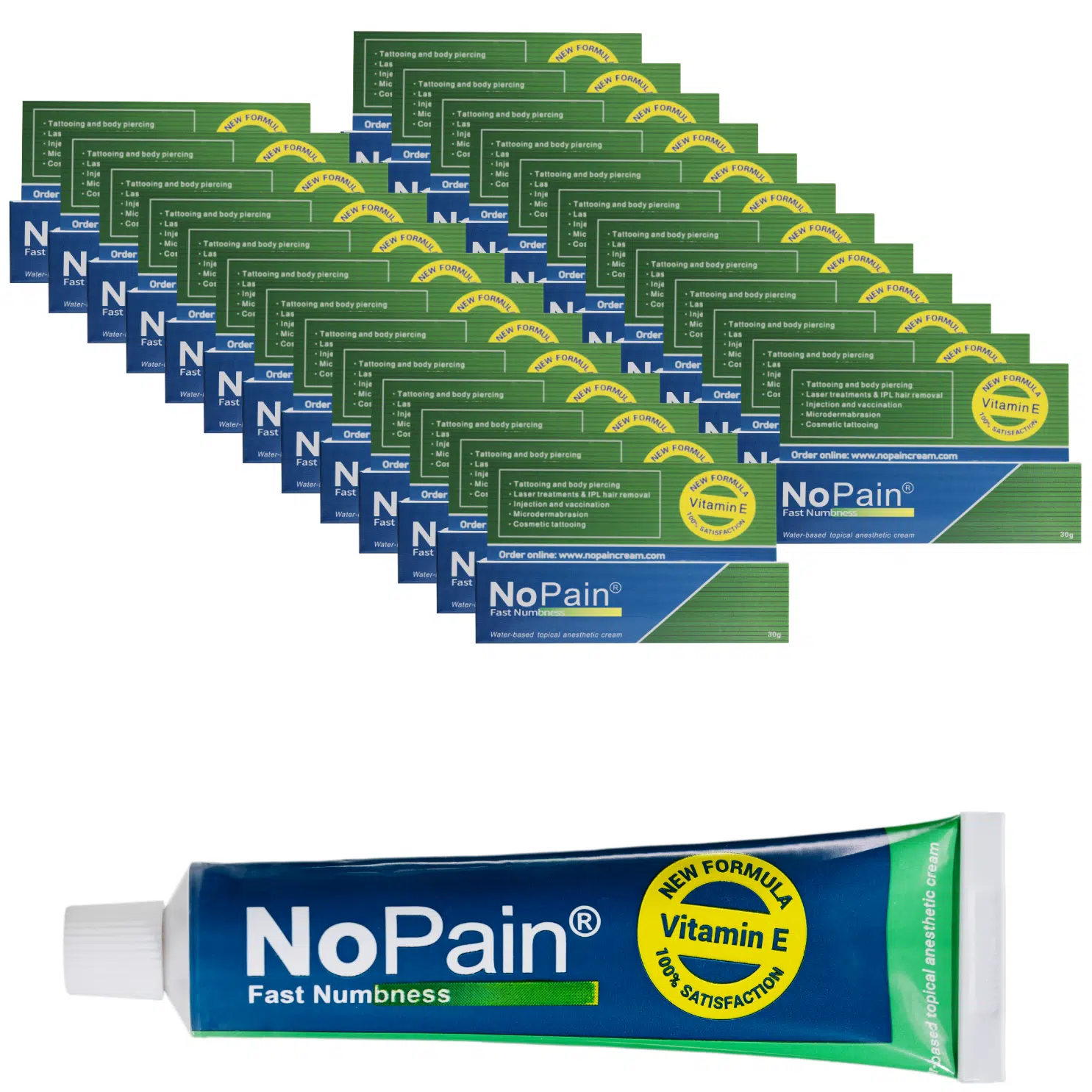25 tubes 30g. cream