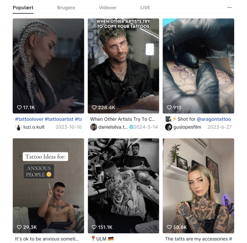 Tatoveringstrends 2025