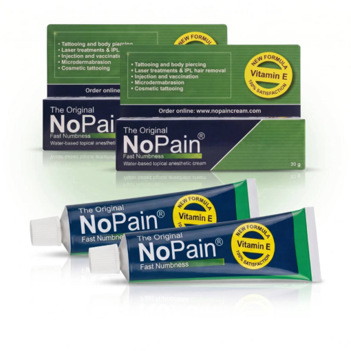 Crema anestetica NoPain® per tatuaggi – 2 tubetti da 30 g