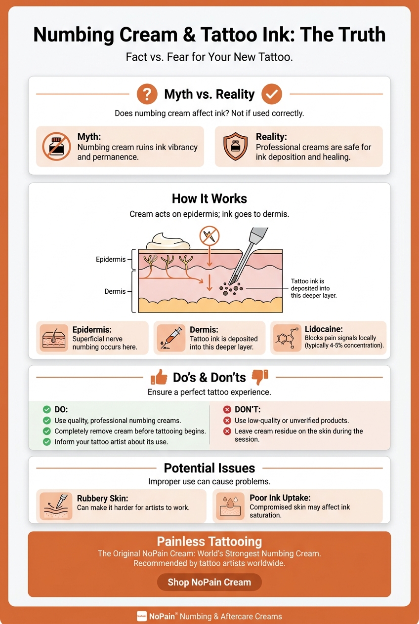 Infographic: Numbing Cream & Tattoo Ink: The Truth
