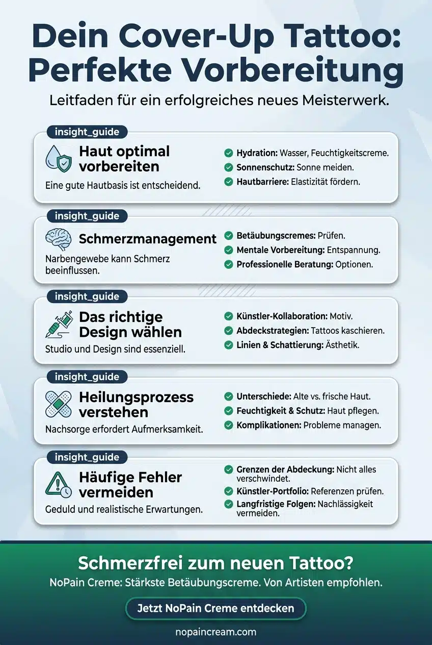 Infographic: Dein Cover-Up Tattoo: Perfekte Vorbereitung