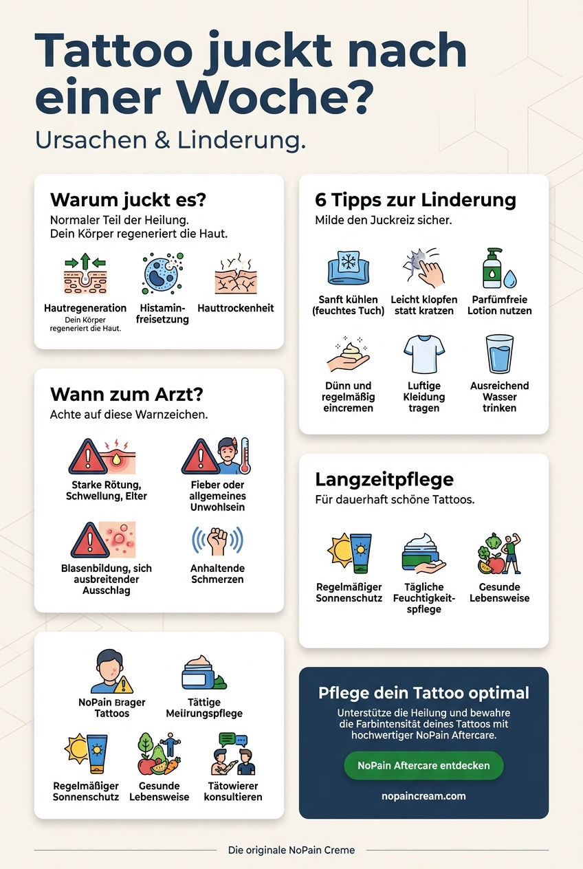 Infographic: Tattoo juckt nach einer Woche?