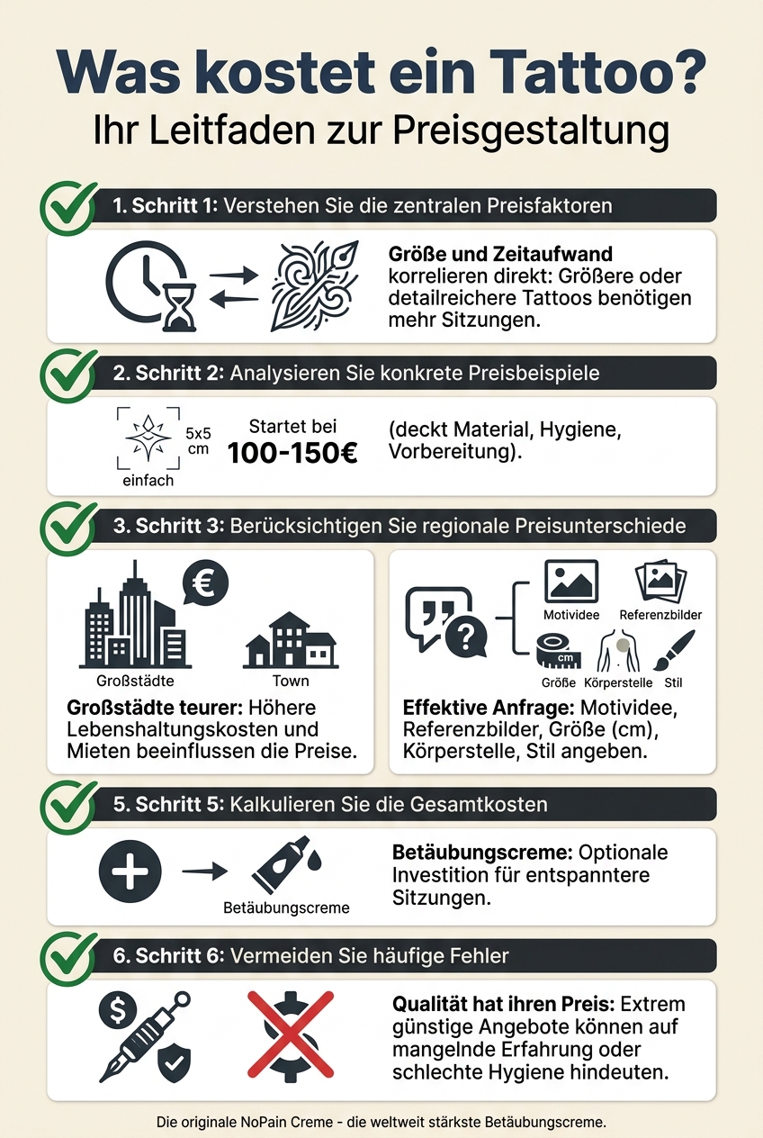 Infographic: Was kostet ein Tattoo?