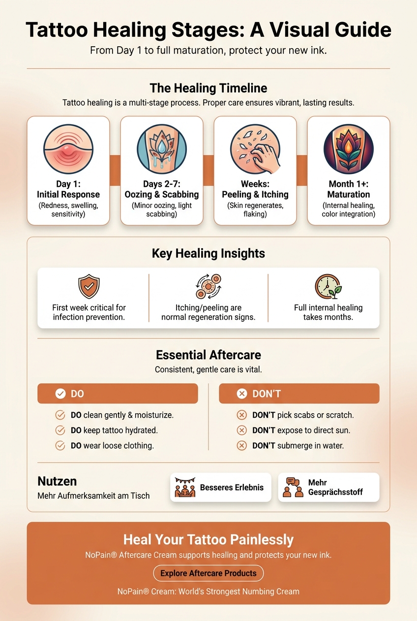 Infographic: Tattoo Healing Stages: A Visual Guide